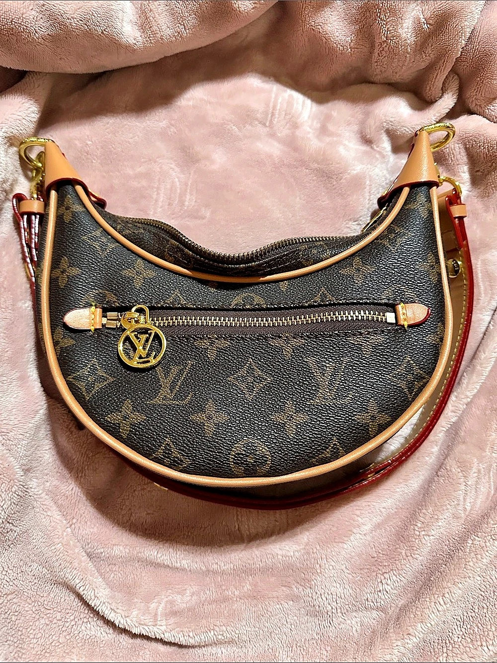 Crossbody Bag Brown & Red